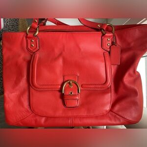 COACH Orange Shoulder Bag